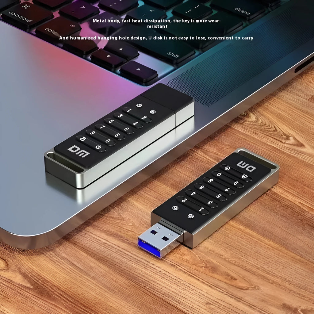 64GB fingerprint security USB 3.0 flash drive with metal casing for confidential file protection