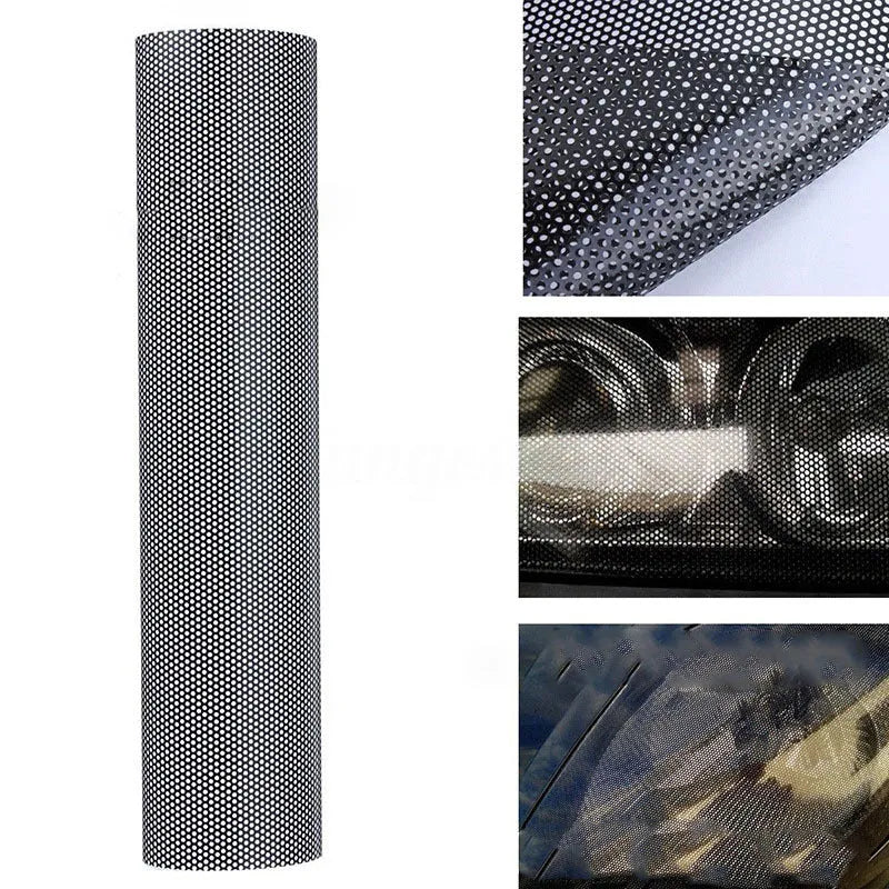 Perforated automotive colour change vinyl film sheet measuring 30 by 106 centimetres