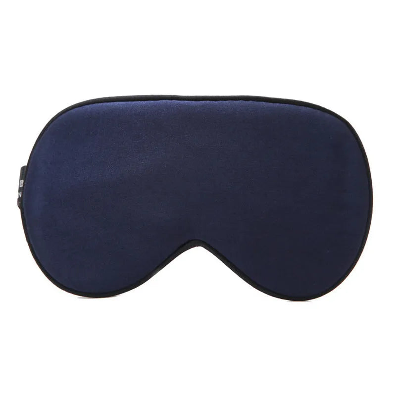 Double-sided mulberry silk eye mask with embroidered design in multiple colour options