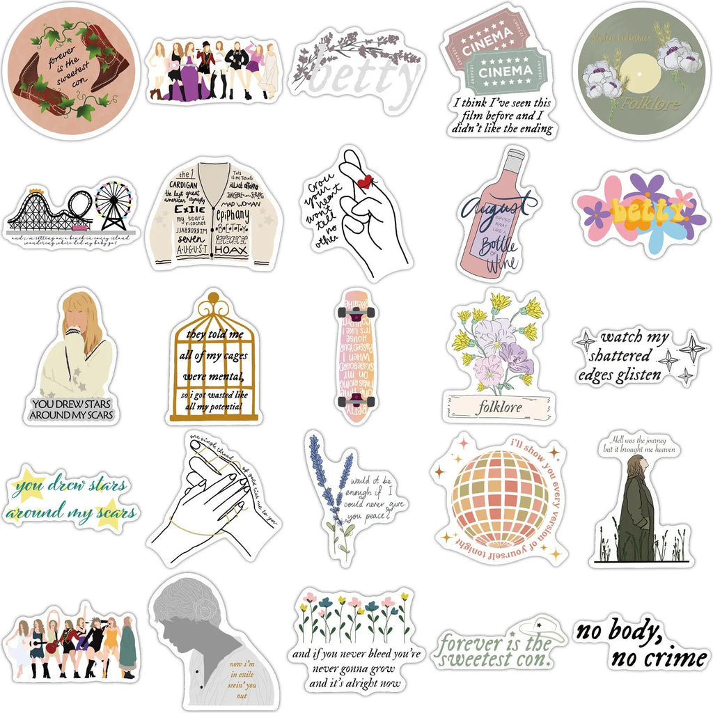 Graffiti colour cartoon pattern waterproof adhesive stickers for luggage and notebook decoration