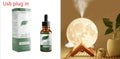 Lunar humidifier night light with 13cm ball design, USB charging port, and touch control
