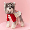 Cotton summer dog clothing with contrasting embroidery in sizes XS to XXL