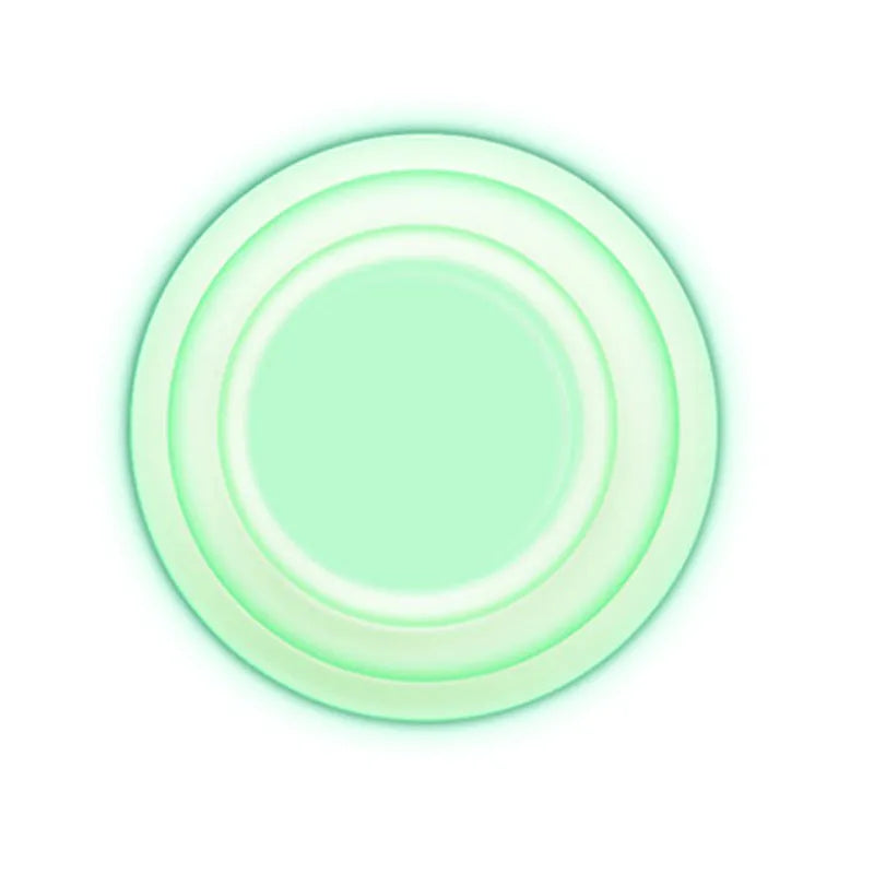 Black and luminous glow-in-the-dark silicone car door edge protector shock pads, 20mm thick.