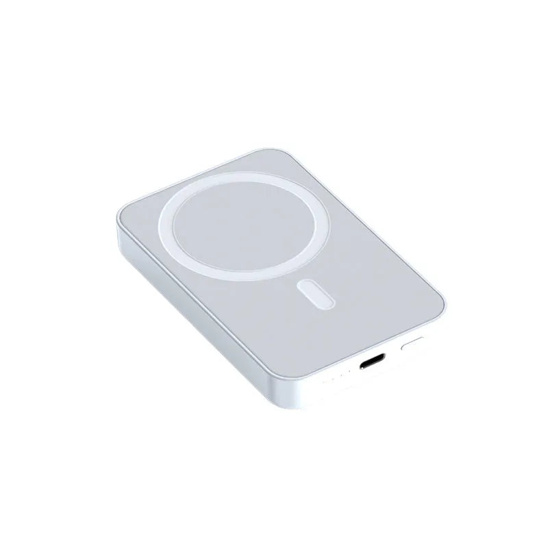 Pink purple white magnetic wireless power bank 20000mAh with plastic case