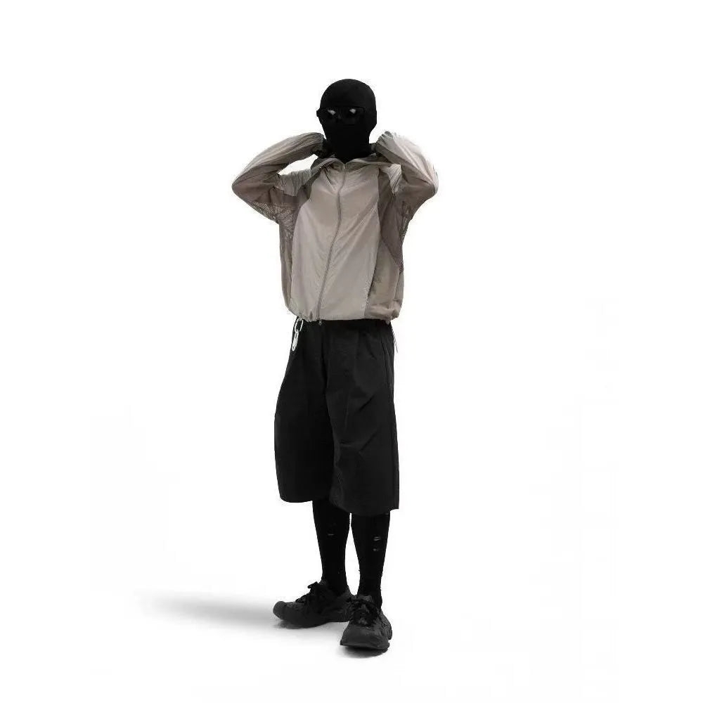 Mesh stitching sun protective clothes in nylon fabric available in multiple colours