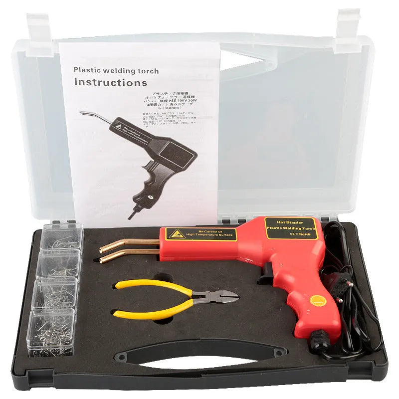 30W plastic repair welding gun with LED light for car bumper repair and fusion tasks
