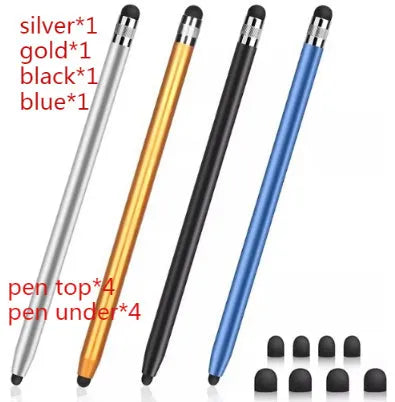 Two-in-one universal touch screen stylus pen in multiple colour options for tablets