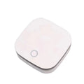 White USB car air purifier with negative ion technology and composite filter