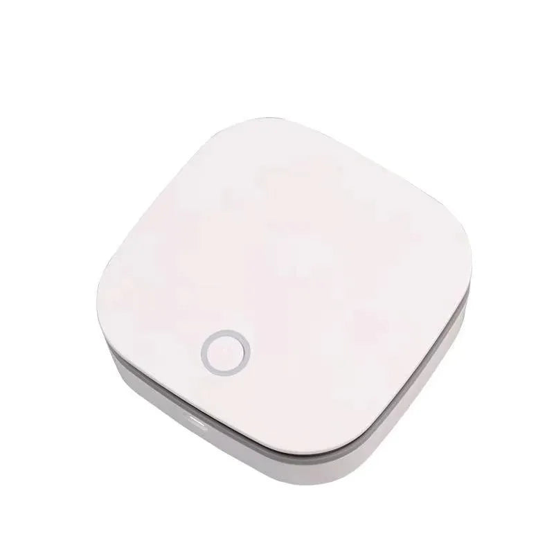 White USB car air purifier with negative ion technology and composite filter
