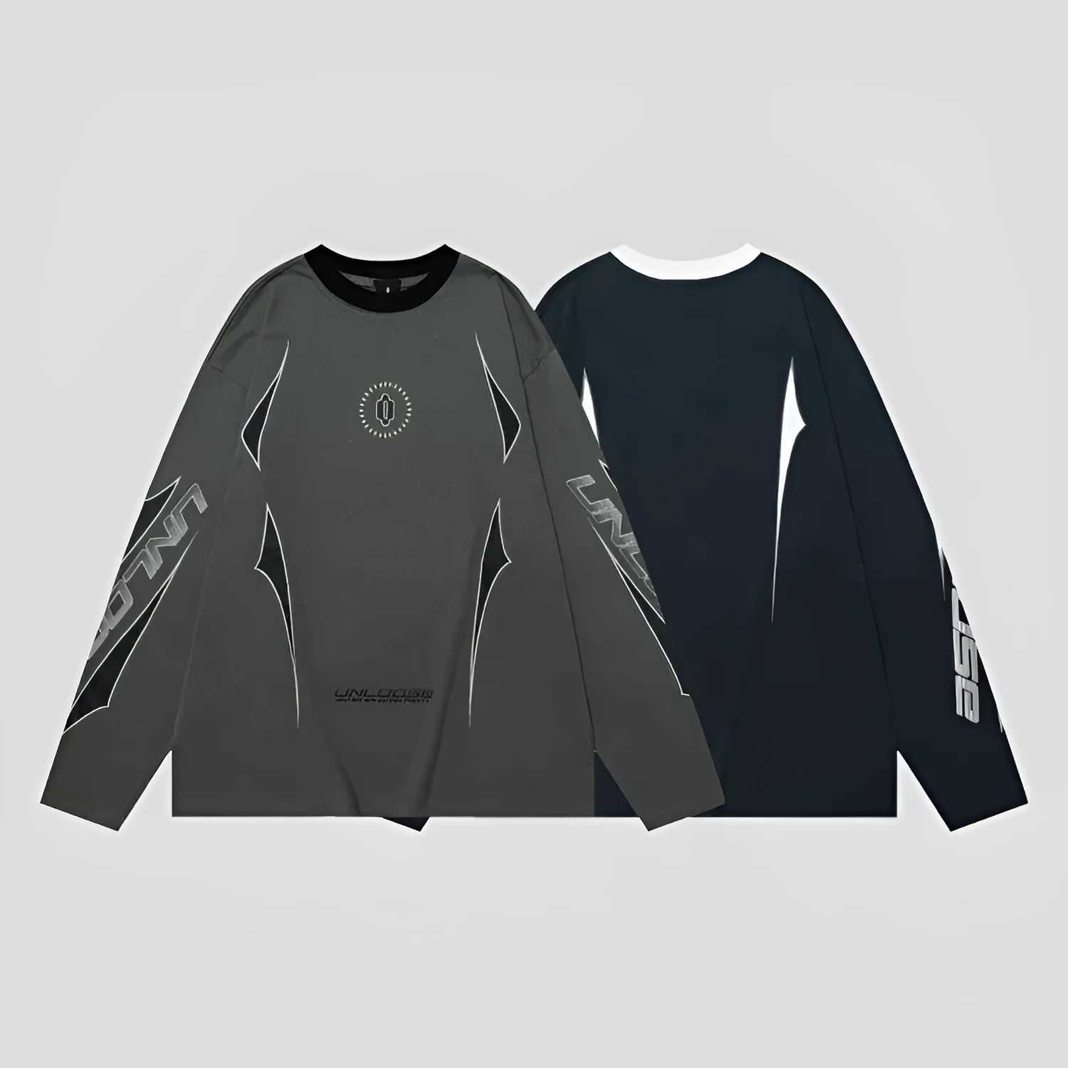 Cotton pullover jumper with drop shoulder sleeves in loose fit casual style