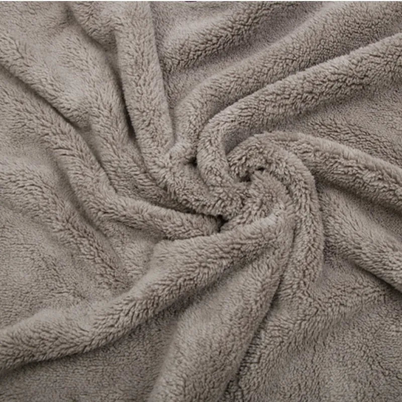 Microfiber car wash towel shown in three size options for vehicle and household cleaning
