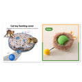 Self-moving silicone cat rolling ball toy in multiple colour options