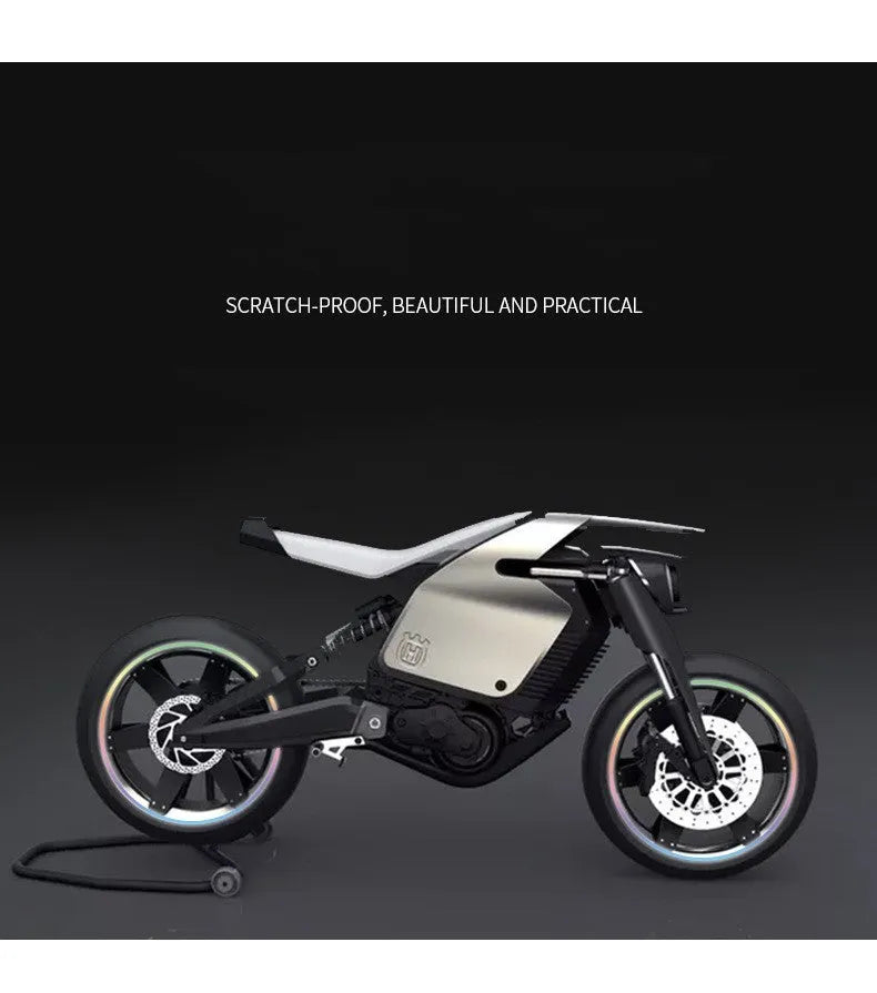 Pack of 16 thin, silver laser-reflective adhesive stickers for motorcycle and car wheel hubs.