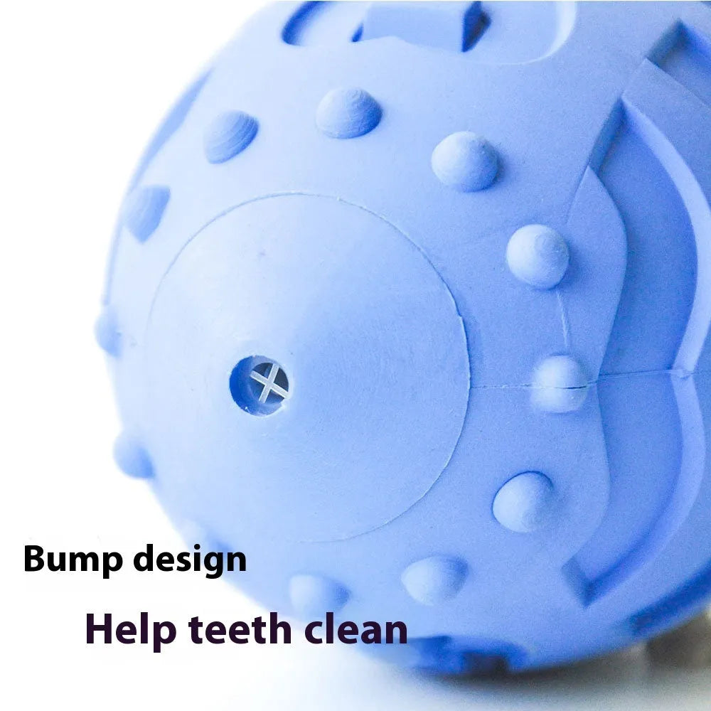 Light green thickened rubber rugby ball dog toy with bite-resistant construction.