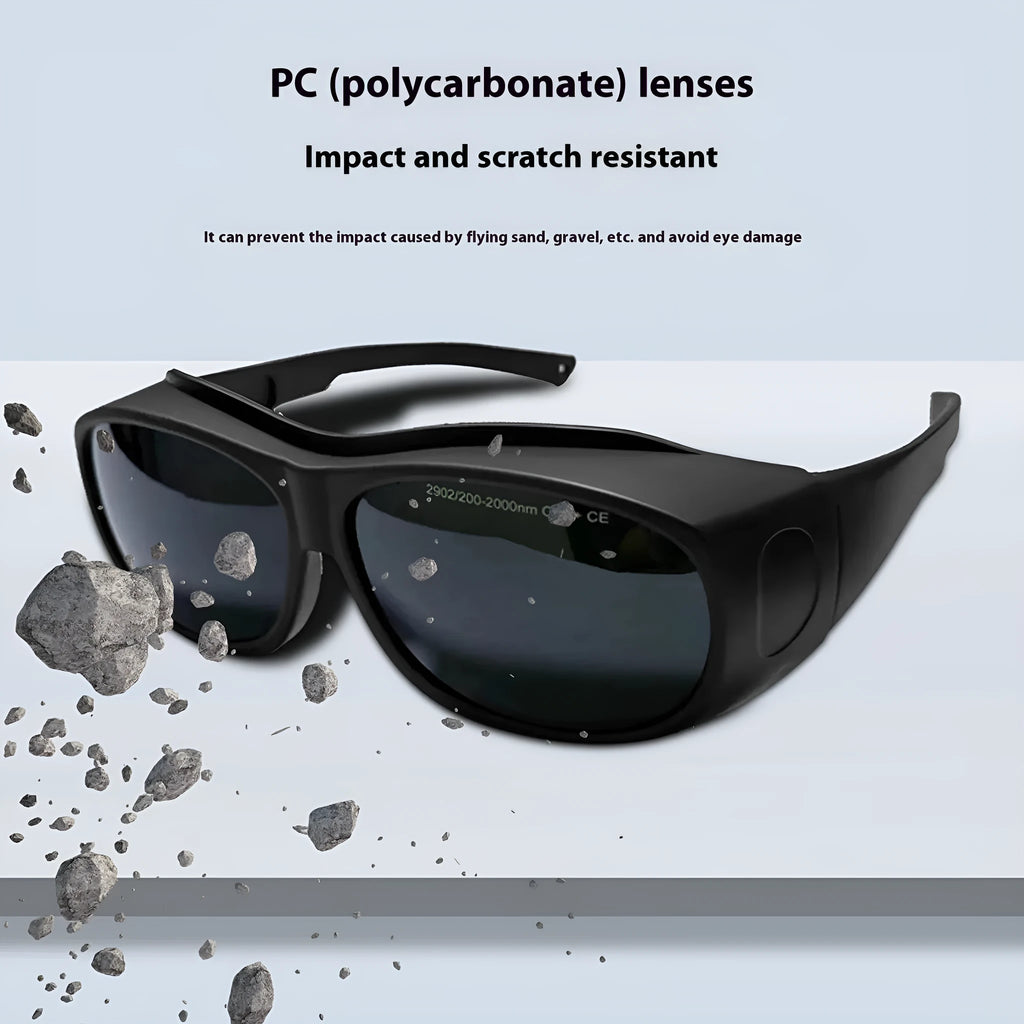 Laser protection safety goggles for welding and photon skin rejuvenation applications