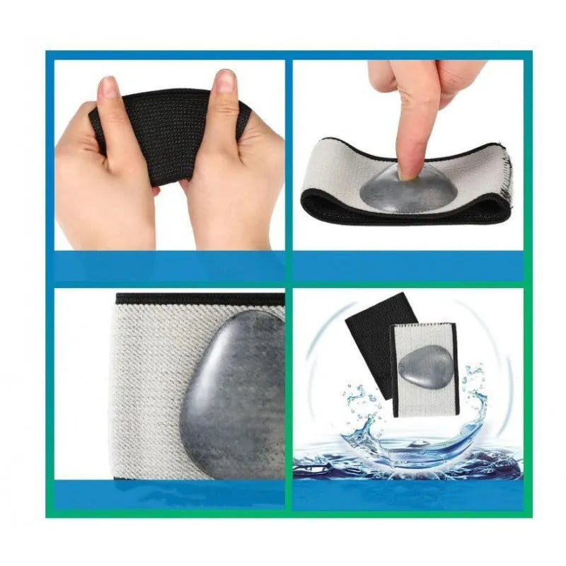 Elastic arch support foot bandage with heart-shaped padding for flat foot conditions