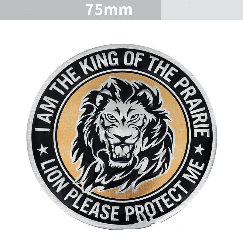 Aluminium car body sticker with animal motif designs for vehicle modification