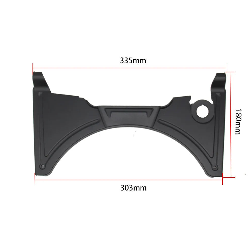 Black motorcycle cockpit fairing for BMW R1250GS and R1200GS LC models