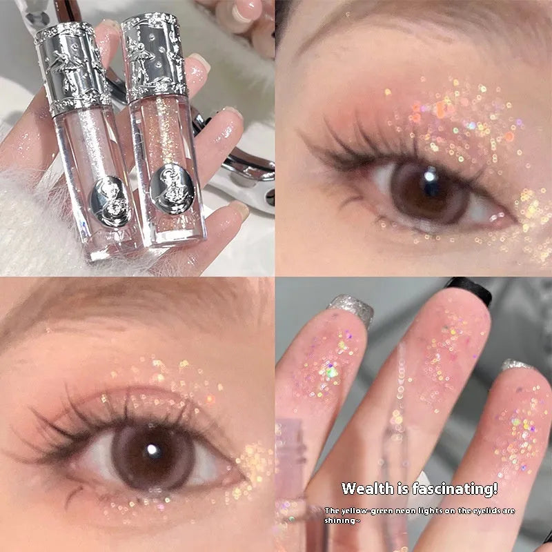 Ballet Liquid Eye Shadow collection showing five colour options including Sakura Field and Pillow Fairy Tale shades