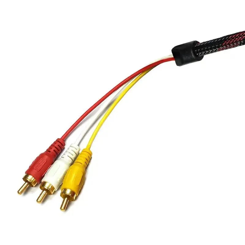 HDMI to AV15M conversion wire adapter with 1.5 metre cable length and alloy housing