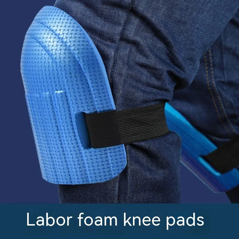 Pair of EVA foam work kneepads with 11mm thickness for auto repair and construction