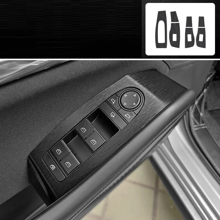 Unksera car interior decorative film sticker kit for centre console, instrument panel, and door handle modification