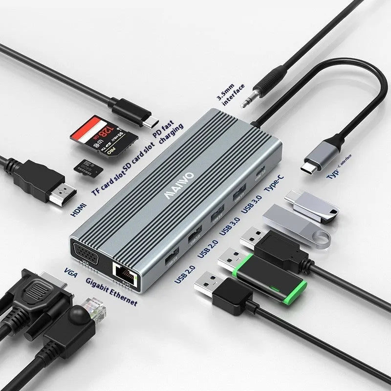 Steam Deck six-in-one docking station with HDMI, Ethernet, and USB ports