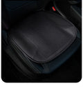 Black USB ventilated car seat cushion with cooling fans on a car seat