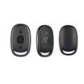 Compact ABS plastic 433MHz wireless car remote control duplicator on a keyring.