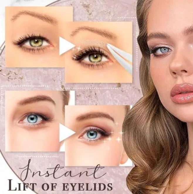 No glue eyelid sticker set in three colour classifications S M L with non-woven fabric construction