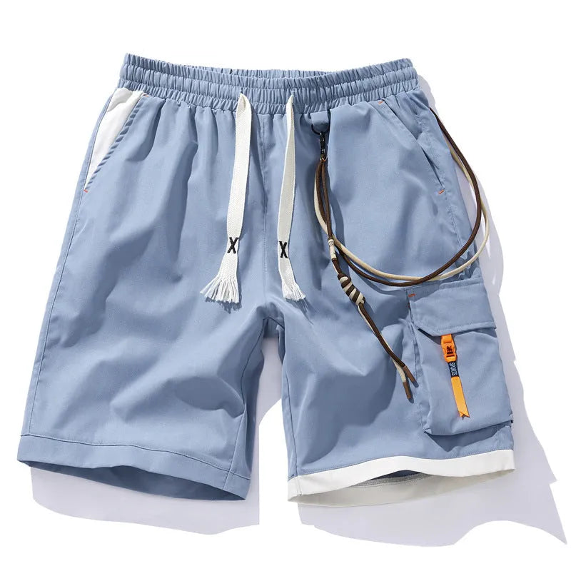 Men's plus size bamboo fibre sports shorts in loose fit with high elasticity fabric