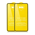 Black full screen glass tempered film for Xiaomi smartphones on packaging