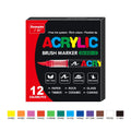 Set of acrylic marker pens with soft tips for art painting and graffiti work