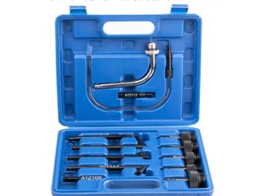 Automatic transmission oil refuelling machine with transmission injector tool and 13-piece fittings kit