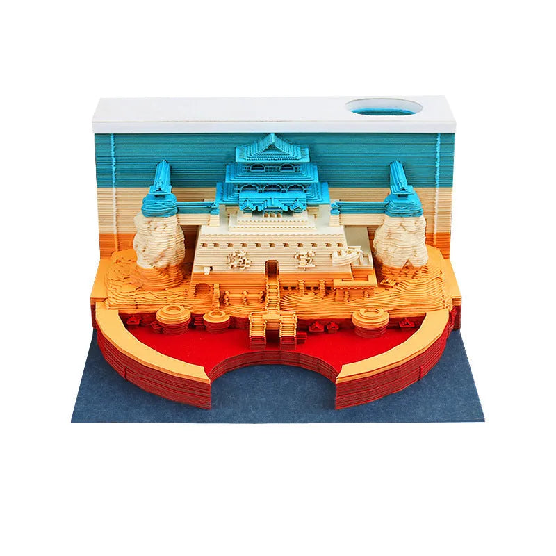 One Piece anime architecture creative sticky notes notepad in hand-torn design, 80mm x 45mm craft paper