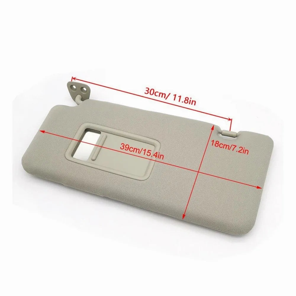 Beige sun visor with cosmetic mirror for Nissan Lida 2005-2012 car model