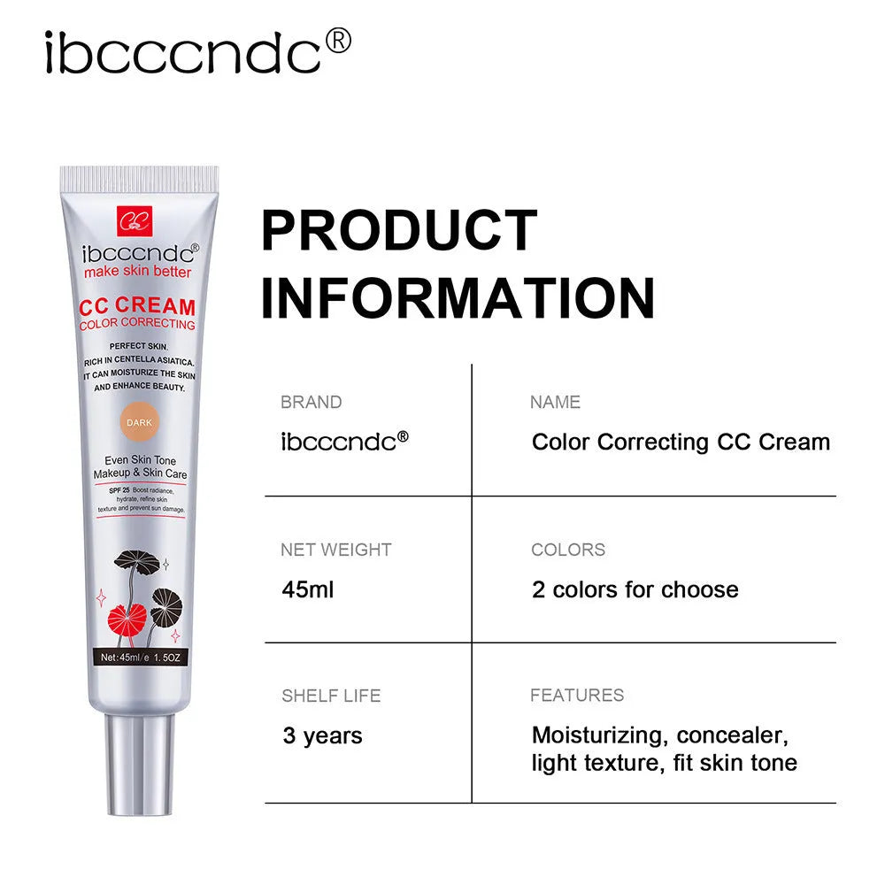 Erborian CC Cream colour correcting moisturiser tube in dark and light shades.
