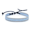 Denim fabric carrying strap bracelet with national style design in various colour options