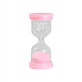Handmade glass sand clock timer in modern simplicity design with colour options