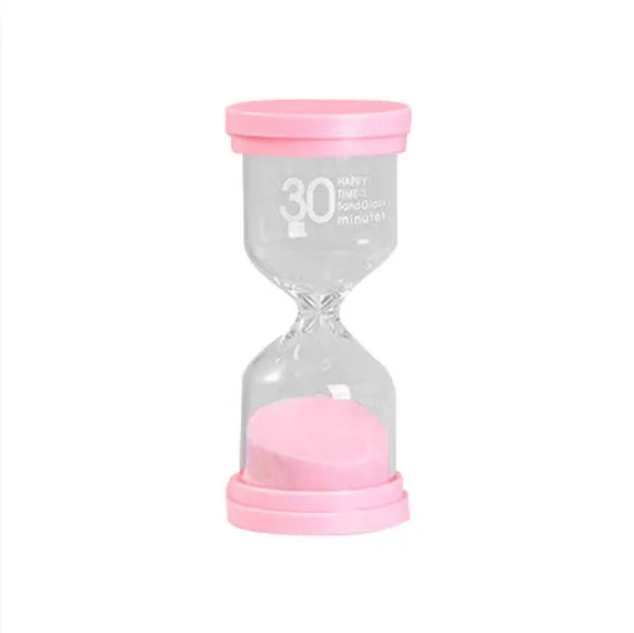 Handmade glass sand clock timer in modern simplicity design with colour options