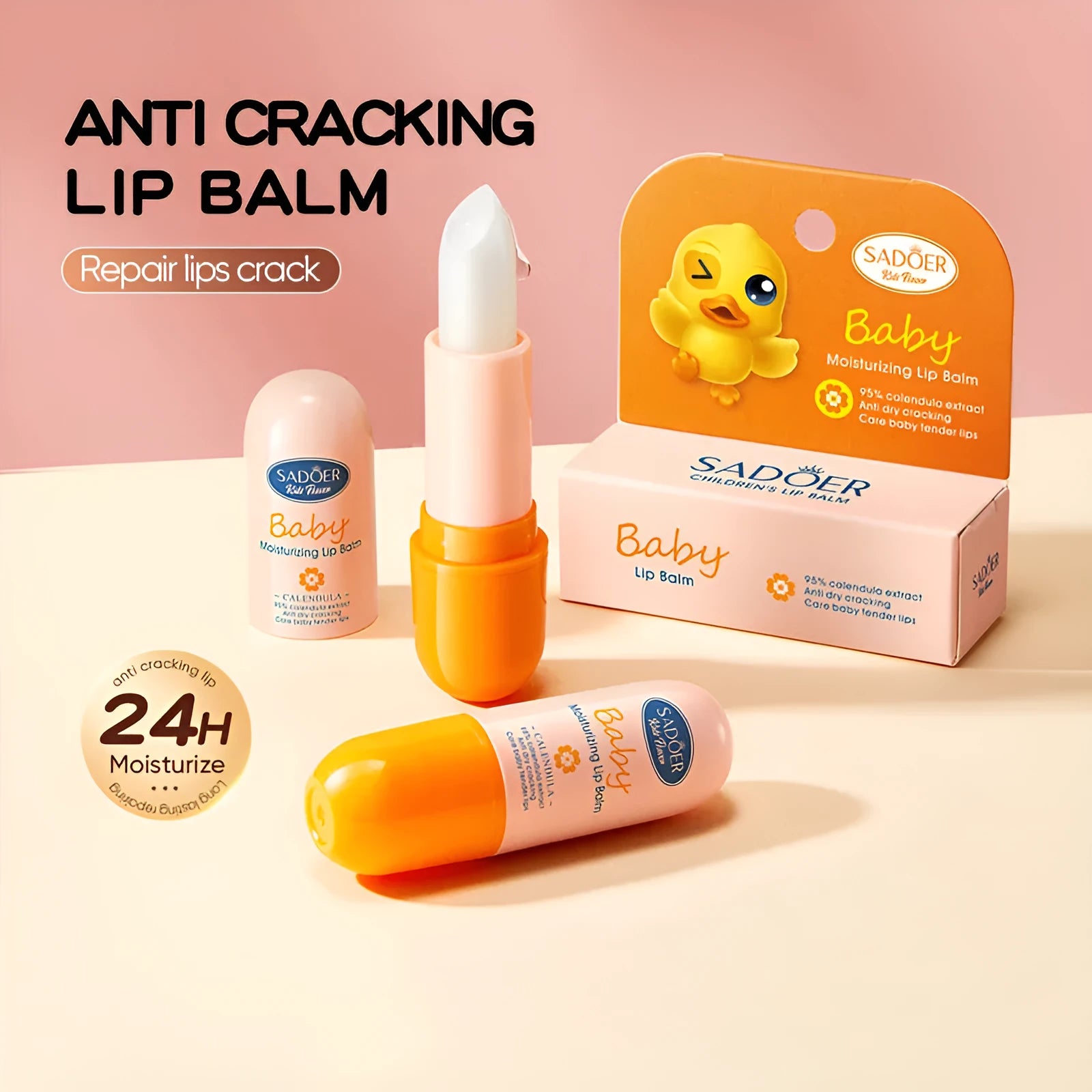 Anti-chapped lip moisturising lipstick in assorted scents and formulas for general use