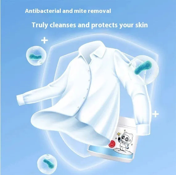 Bottle of biological enzyme active oxygen bubble powder laundry detergent for stain removal
