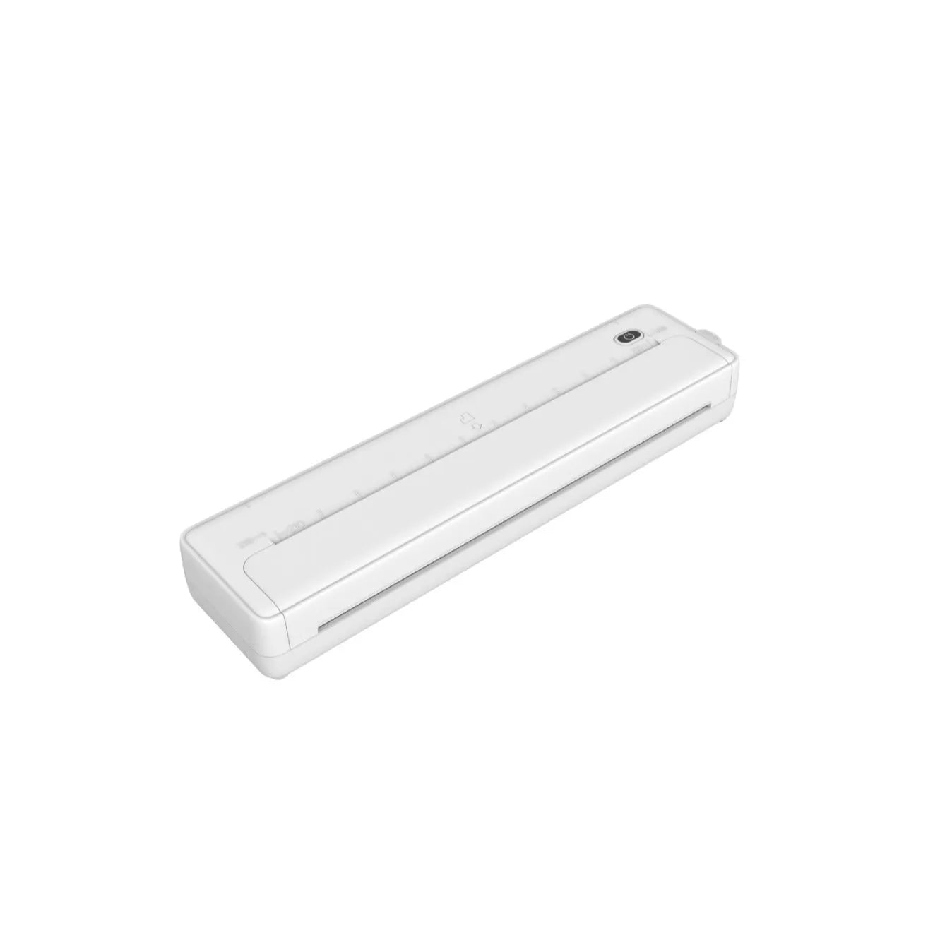 A4 Bluetooth thermal printer in black or white with compact 28x7x5cm dimensions for wireless mobile printing