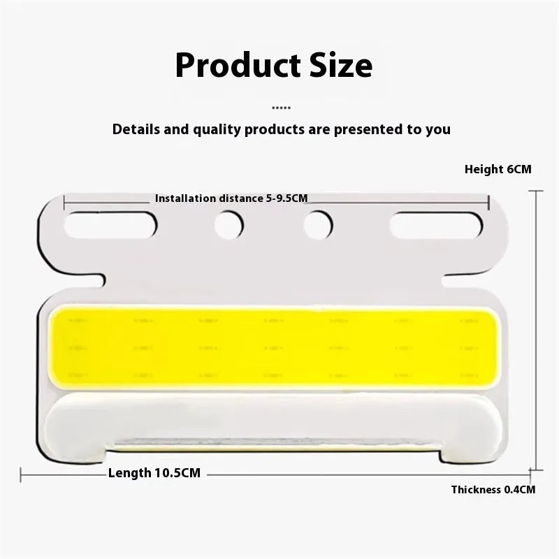 12V or 24V COB LED truck ground tyre side marker light in aluminium housing