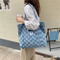 Large capacity oxford cloth shoulder bag for women with three-dimensional pocket in choice of colours