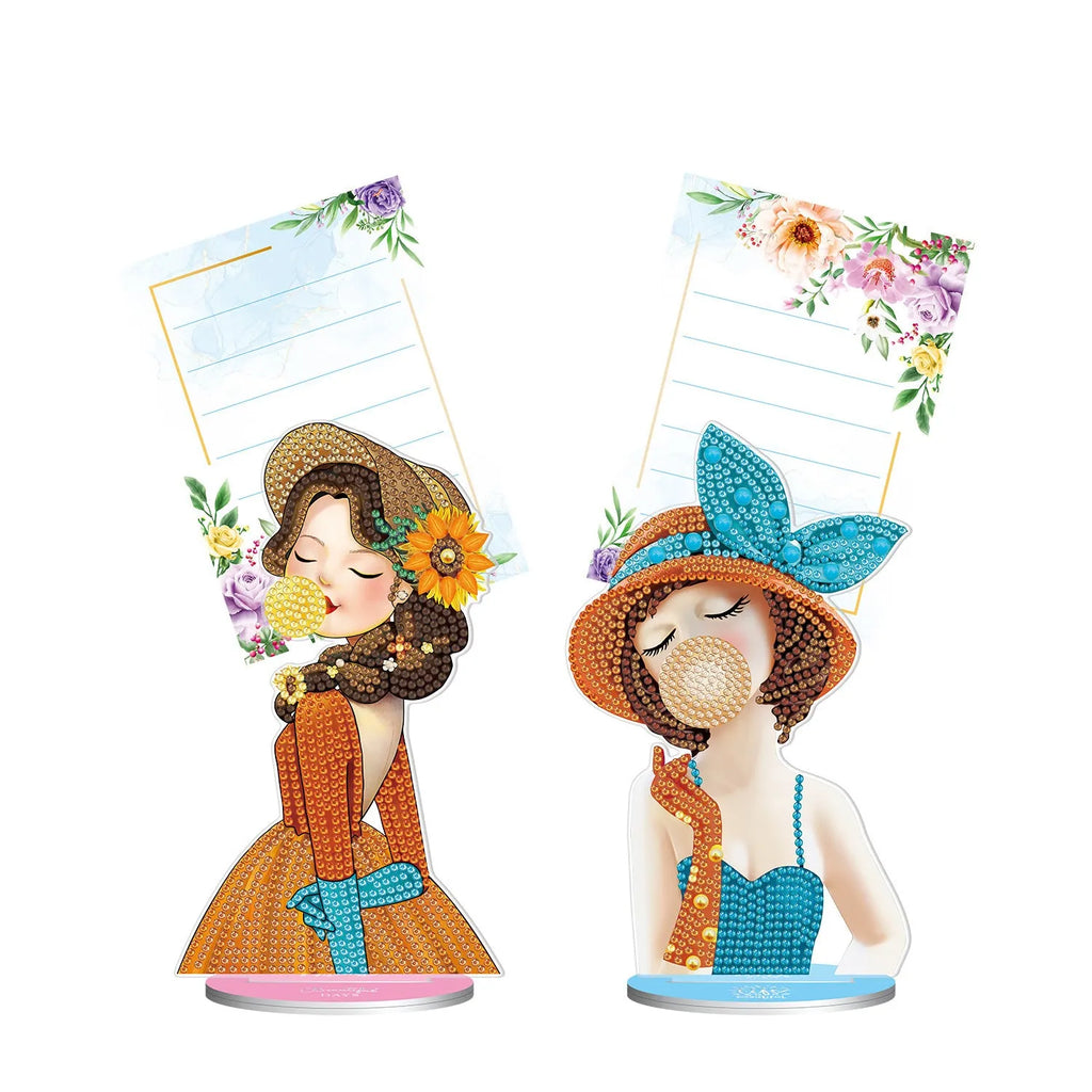 American handmade diamond painting decorative note clip for restaurant tables