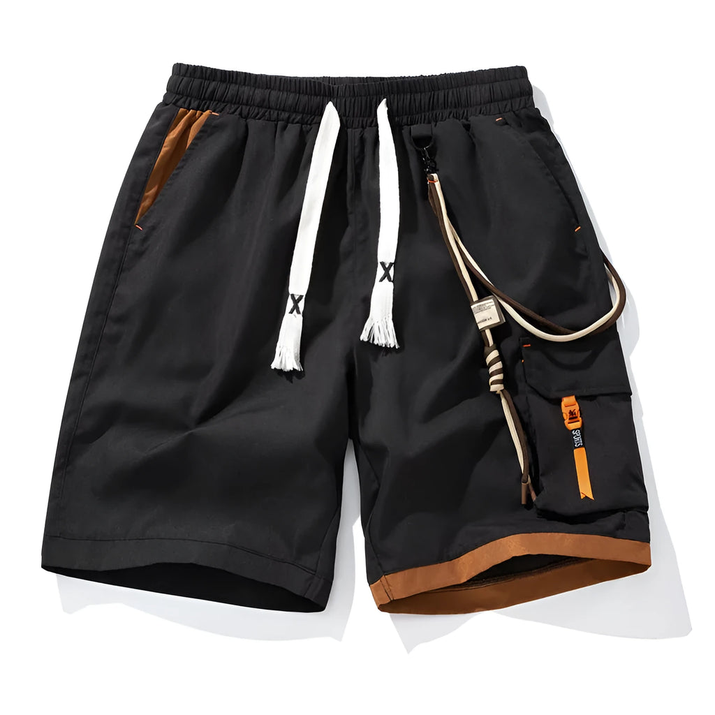 Men's plus size bamboo fibre sports shorts in loose fit with high elasticity fabric