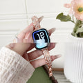 Personalised twist diamond zinc alloy watch strap for iPhone in silver, rose gold, gold, black, starlight.