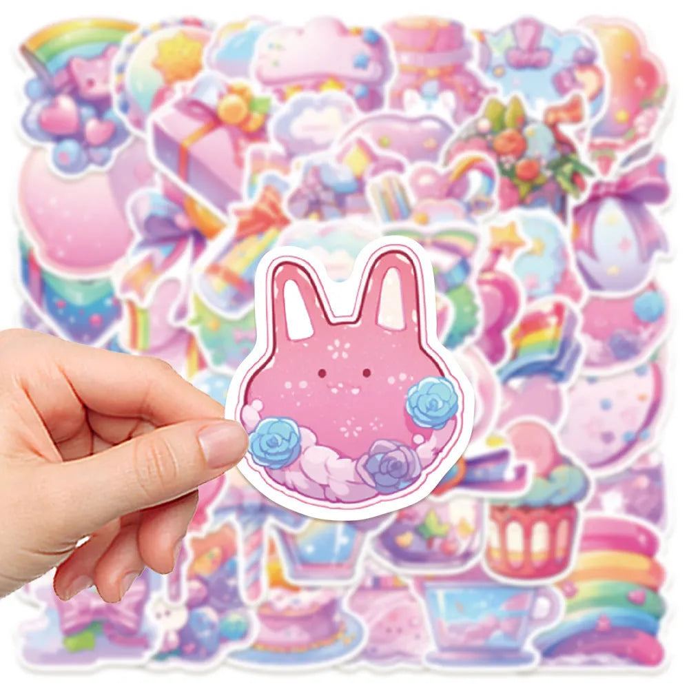 Fresh candy small object waterproof decorative stickers for bullet journals measuring 4-7cm