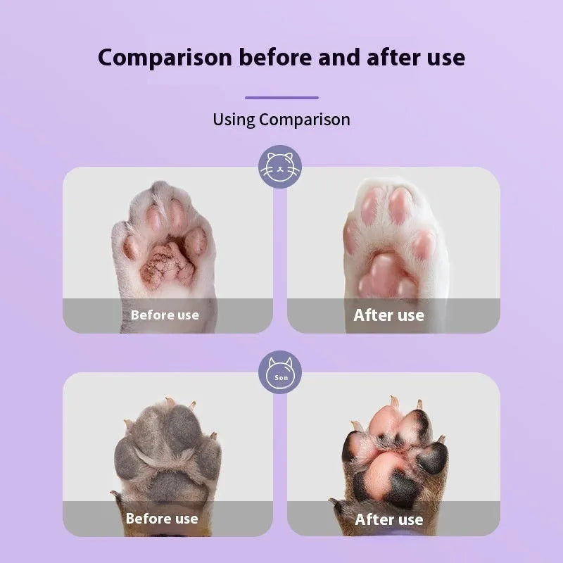 40g container of pet foot moisturising cream with Brazilian palm wax for cats and dogs